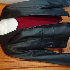 Venus Black leather jacket Med.